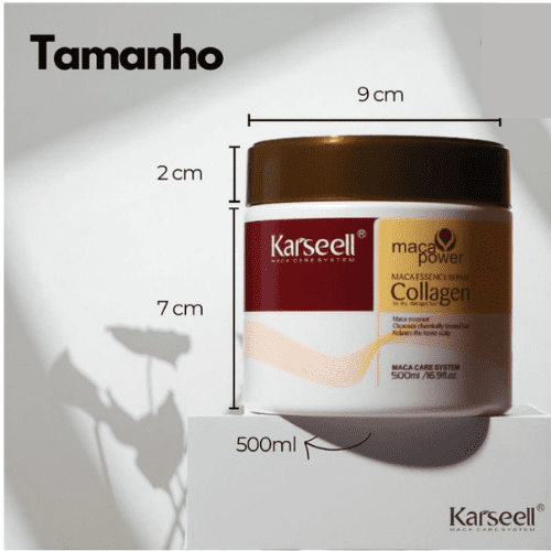 Karseell Collagen - Hidratação Profunda, Restauração e Vitalidade dos Seus Cabelos.