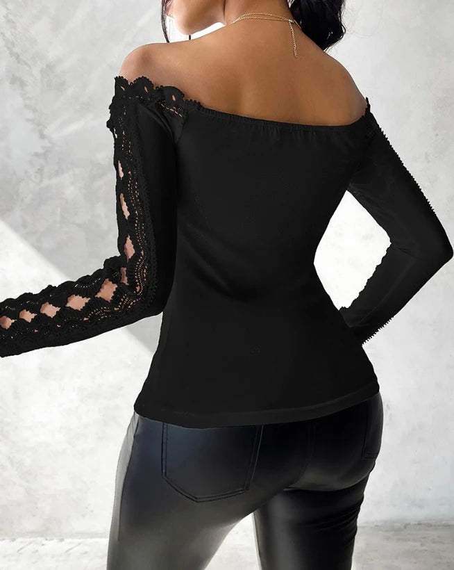 Blusa de Renda Oca: Moda Feminina  2024 - Top Sexy e Confortável.