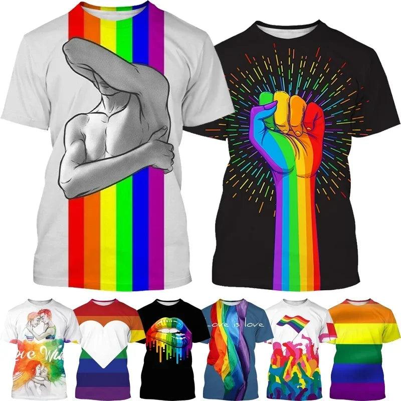 Camiseta LGBTQIA+ 3D: Confortável, Estilosa e Impactante!