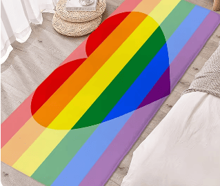 Tapetes com Bandeira LGBTQIA+: Celebre a Diversidade.