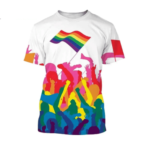 Camiseta LGBTQIA+ 3D: Confortável, Estilosa e Impactante!